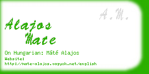 alajos mate business card