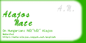 alajos mate business card